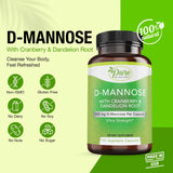 Pure By Nature Cranberry D-Mannose Capsules side view