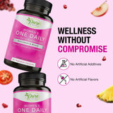 Pure By Nature Multivitamins capsule on a wooden surface