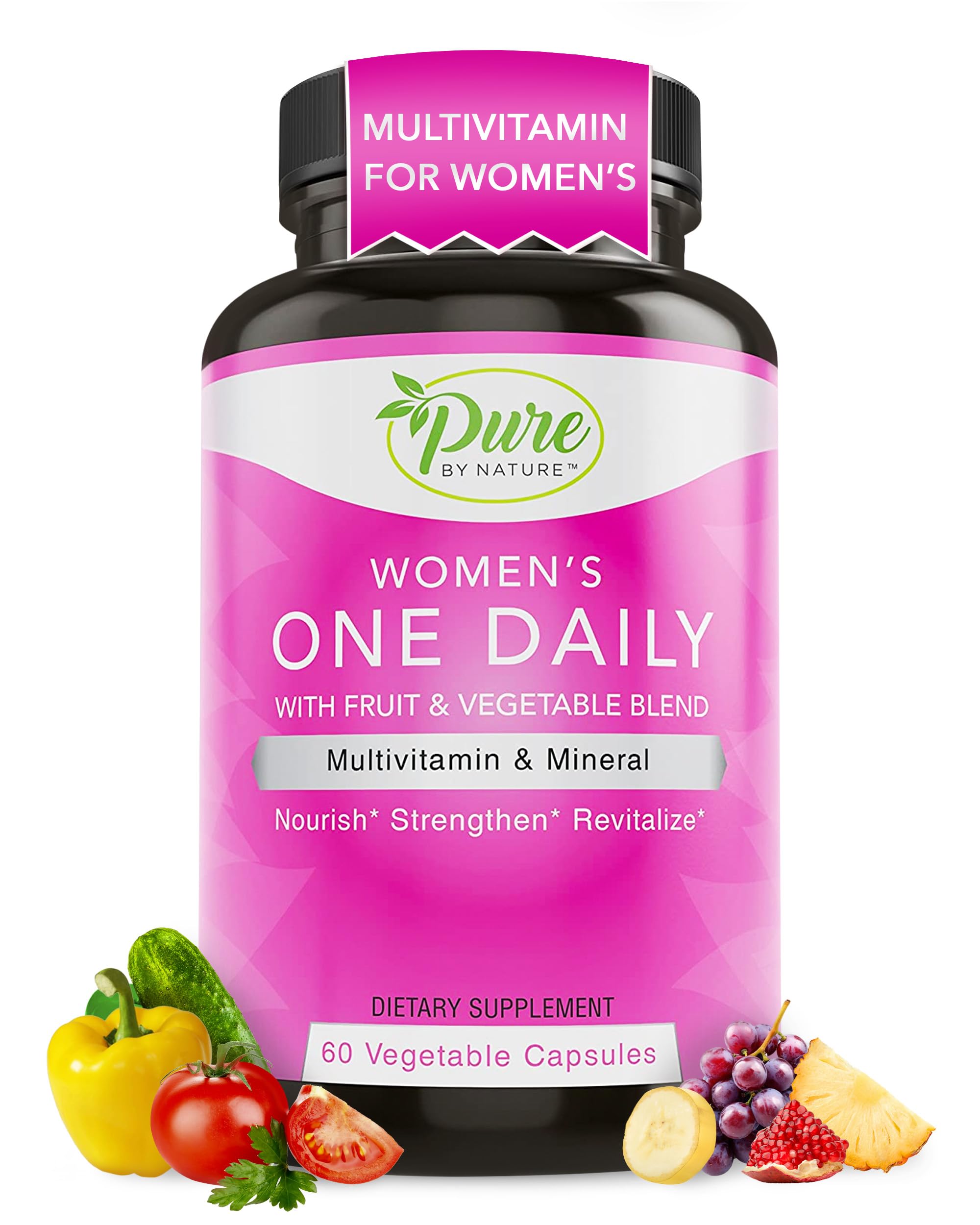 Pure By Nature Multivitamins front view with packaging