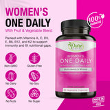 Pure By Nature Multivitamins side view showing ingredients