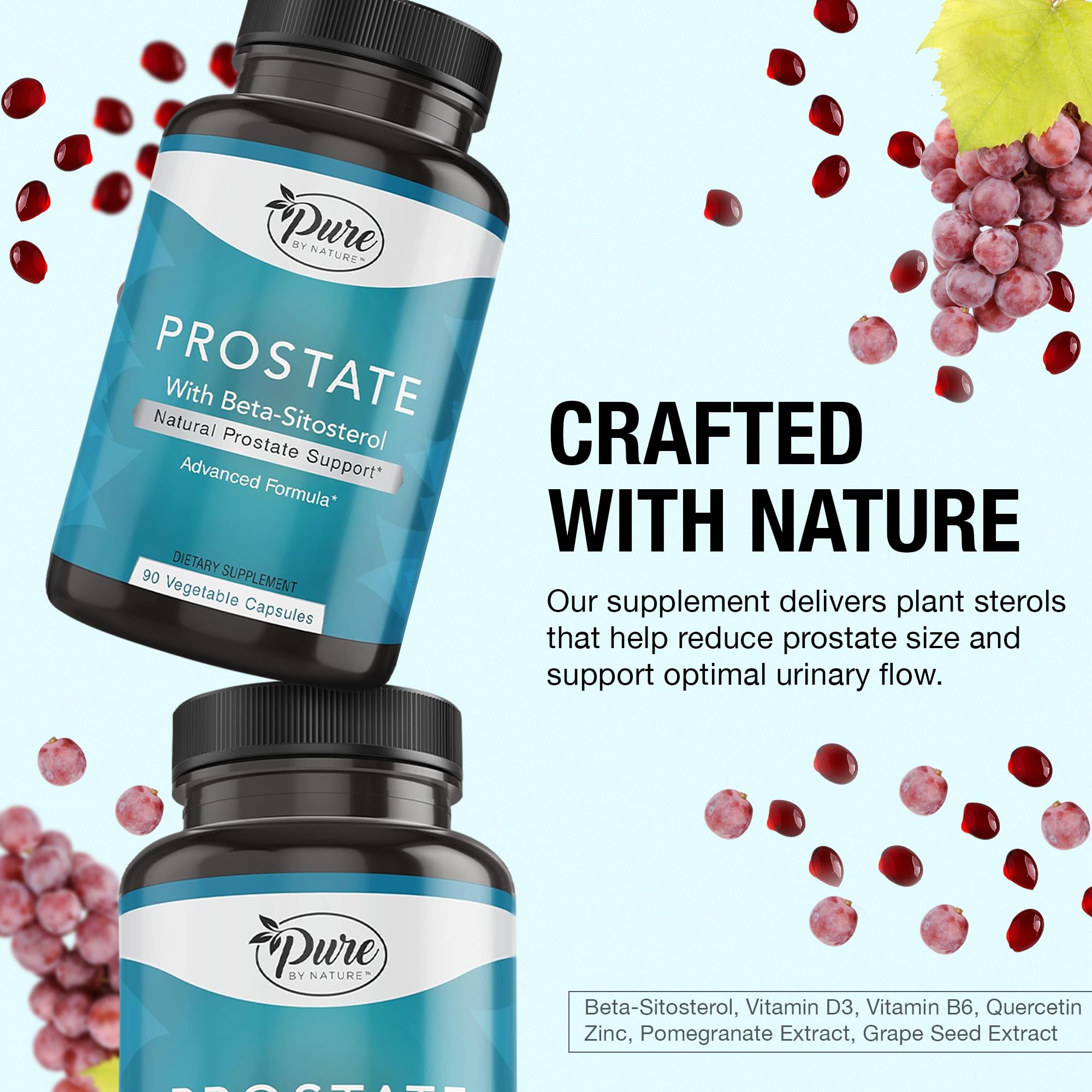 Pure By Nature Prostate Support Multimineral Supplement capsule close-up