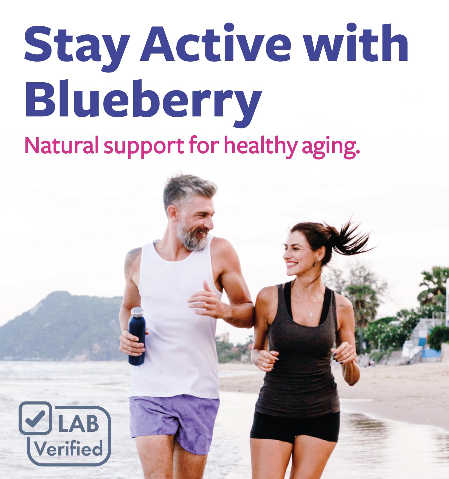 PURE CO Blueberry Extract Supplement 68g capsules close-up