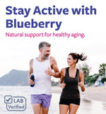 PURE CO Blueberry Extract Supplement 68g capsules close-up
