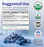 PURE CO Blueberry Extract Supplement 68g ingredients list