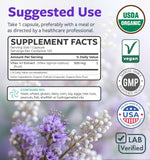 PURE CO Chasteberry Supplement 2000mg capsules in hand