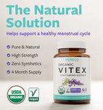 PURE CO Chasteberry Supplement 2000mg side view of bottle