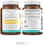 PURE CO Dandelion Root Organic Capsules packaging details