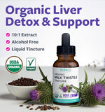 PURE CO Milk Thistle Liquid Extract 10:1 bottle with dropper