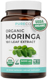 PURE CO Moringa Capsules organic non-GMO front view