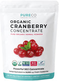 PURE CO Organic Cranberry Concentrate Powder front view packaging