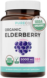PURE CO Organic Elderberry Extract Capsules 500mg front view