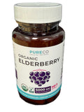 PURE CO Organic Elderberry Extract Capsules 500mg ingredients list