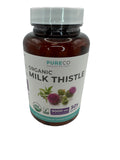 PURE CO Organic Milk Thistle Supplement 300mg packaging
