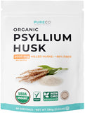 PURE CO Organic Psyllium Husk Powder 358g front view