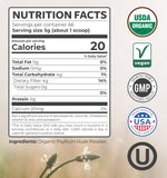 PURE CO Organic Psyllium Husk Powder mixed in a beverage