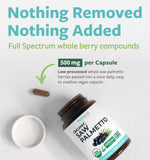 PURE CO Saw Palmetto Supplement bottle side view