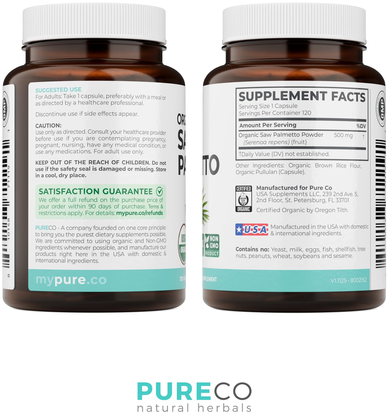 PURE CO Saw Palmetto Supplement lifestyle shot