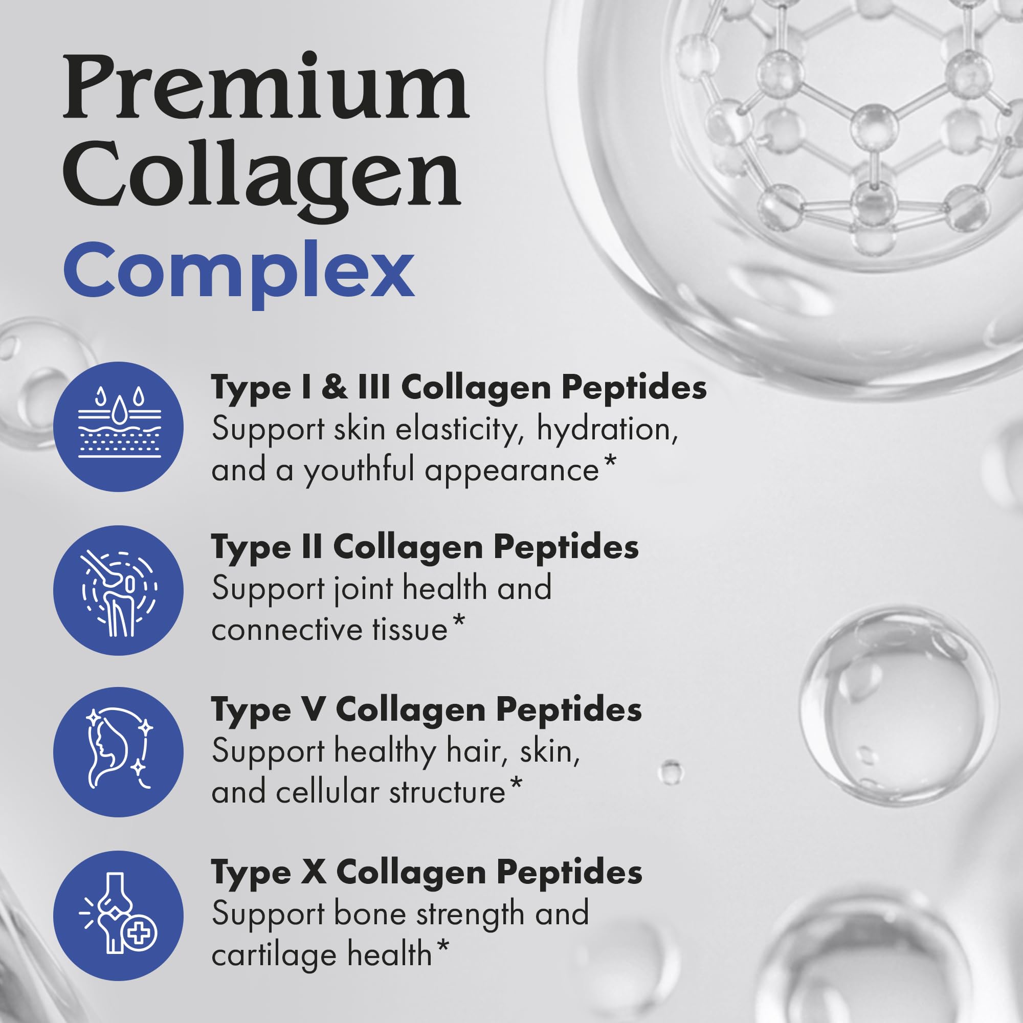 Pure DelaVita Multi Collagen Capsules 1800mg with measuring spoon