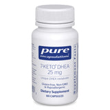 Pure Encapsulations 7-Keto DHEA Supplement 25mg capsule bottle front view