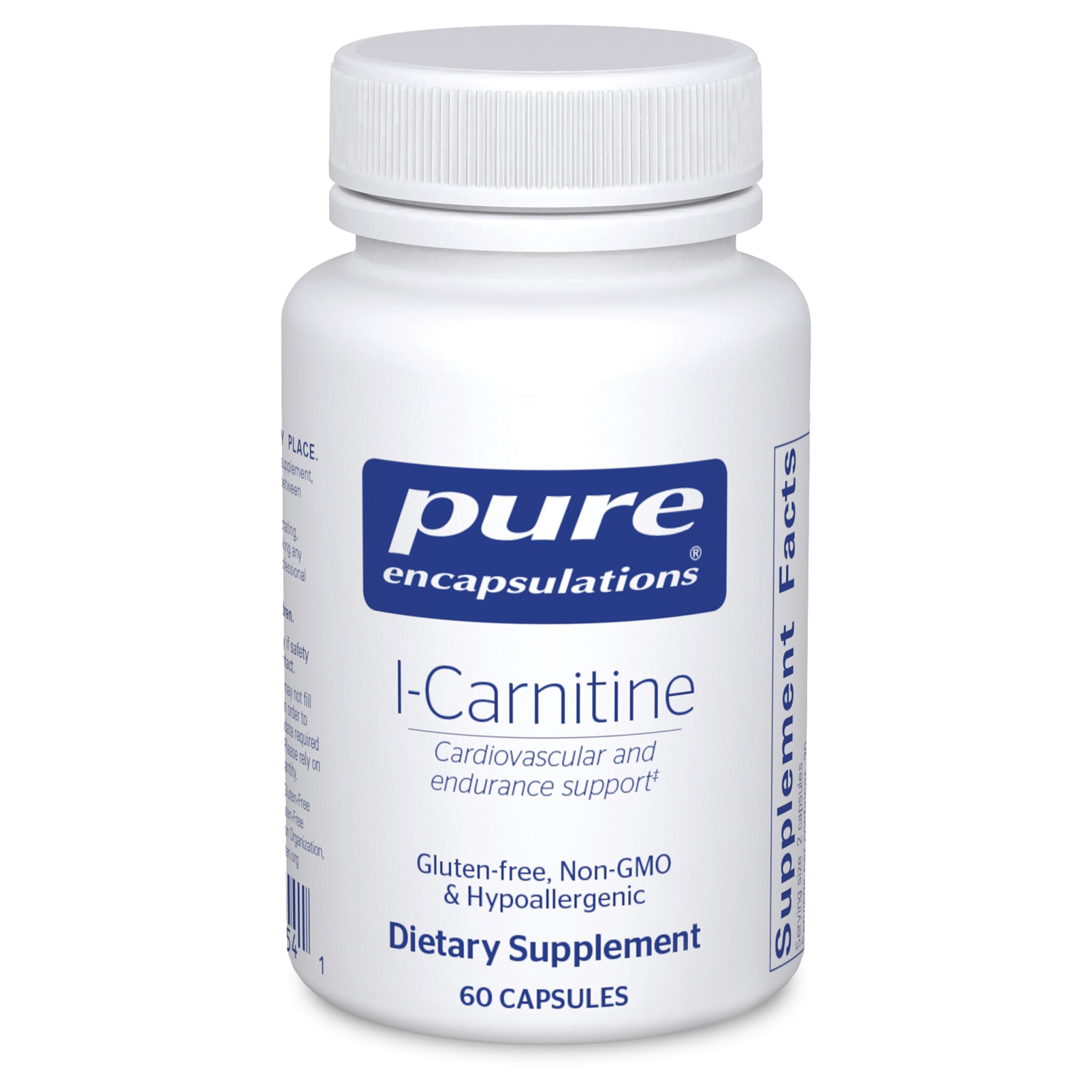 Pure Encapsulations Acetyl-L-Carnitine 680mg capsules front view
