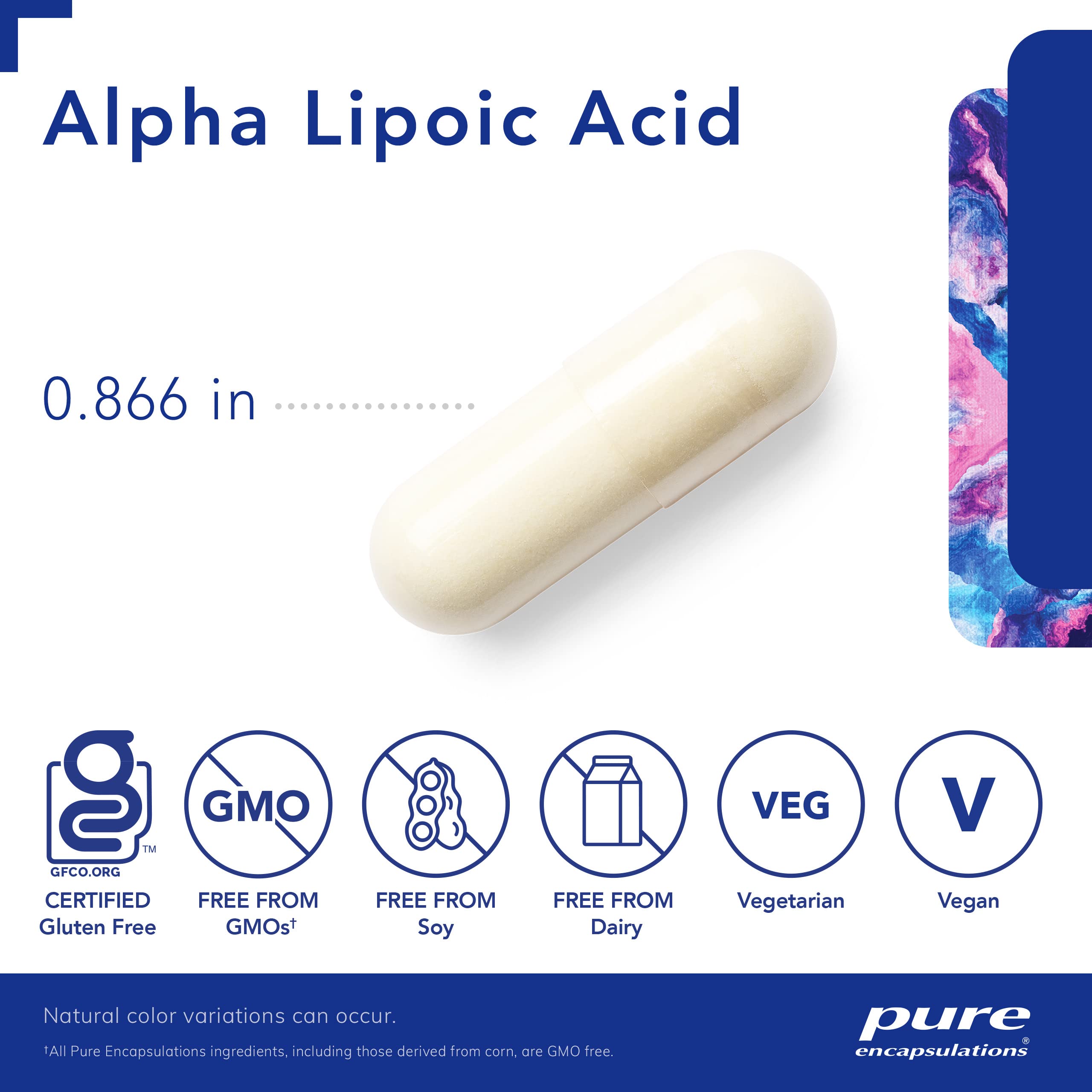 Pure Encapsulations Alpha Lipoic Acid 200mg supplement packaging
