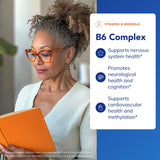 Pure Encapsulations B-Complex 200mg Vitamin B6 capsule back view