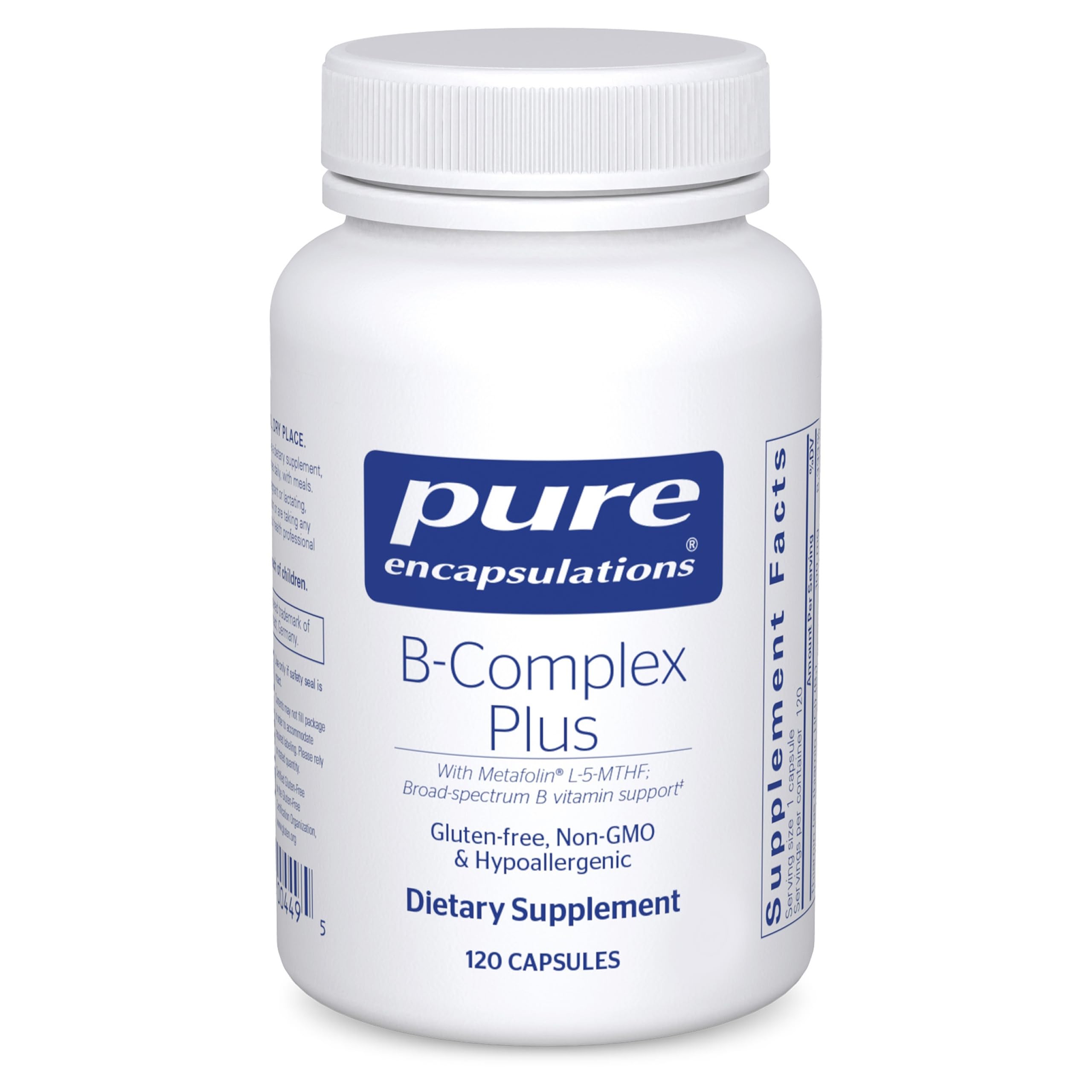 Pure Encapsulations B-Complex Supplement 100mg front view