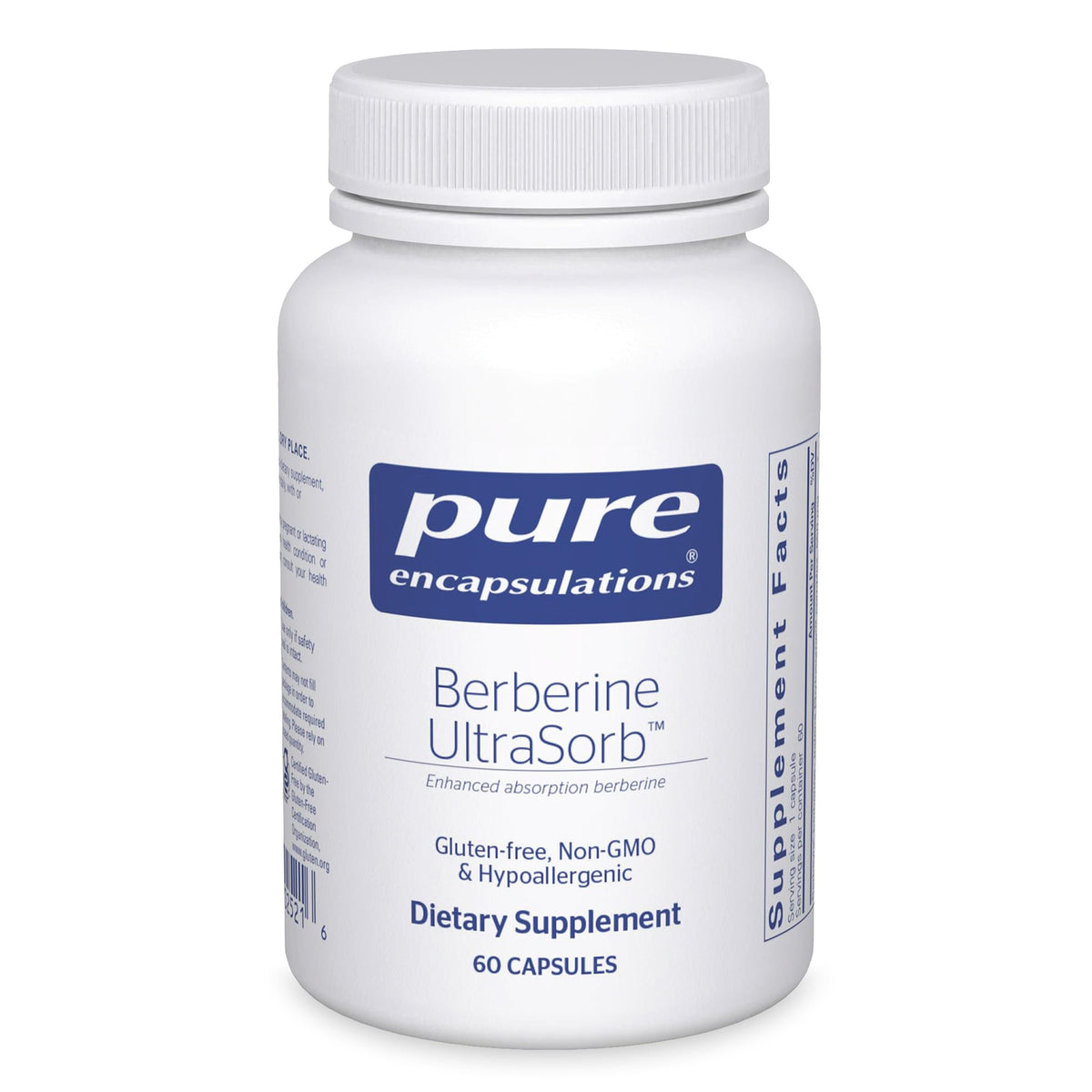 Pure Encapsulations Berberine UltraSorb 550mg supplement front view