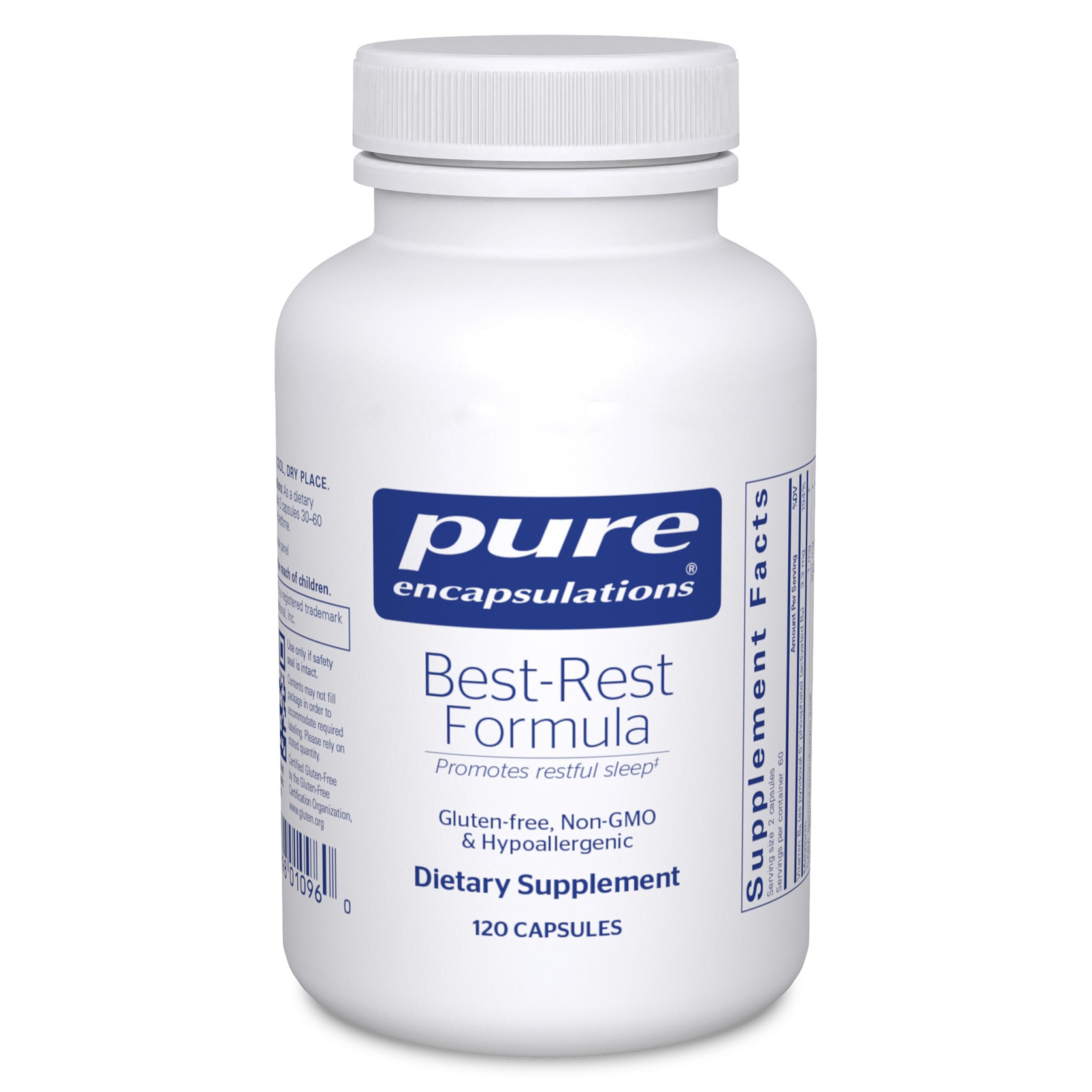 Pure Encapsulations Best-Rest Formula 120 capsules front view