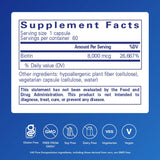 Pure Encapsulations Biotin Supplement 8000 mcg capsule side view