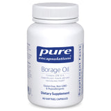 Pure Encapsulations Borage Oil 1000mg softgels front view