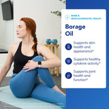Pure Encapsulations Borage Oil 1000mg softgels side view
