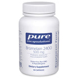 Pure Encapsulations Bromelain 500mg vegan capsules front view