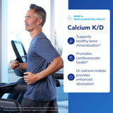 Pure Encapsulations Calcium K/D 400mg 60 Capsules opened bottle