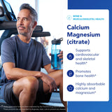 Pure Encapsulations Calcium Magnesium Citrate 240mg back view