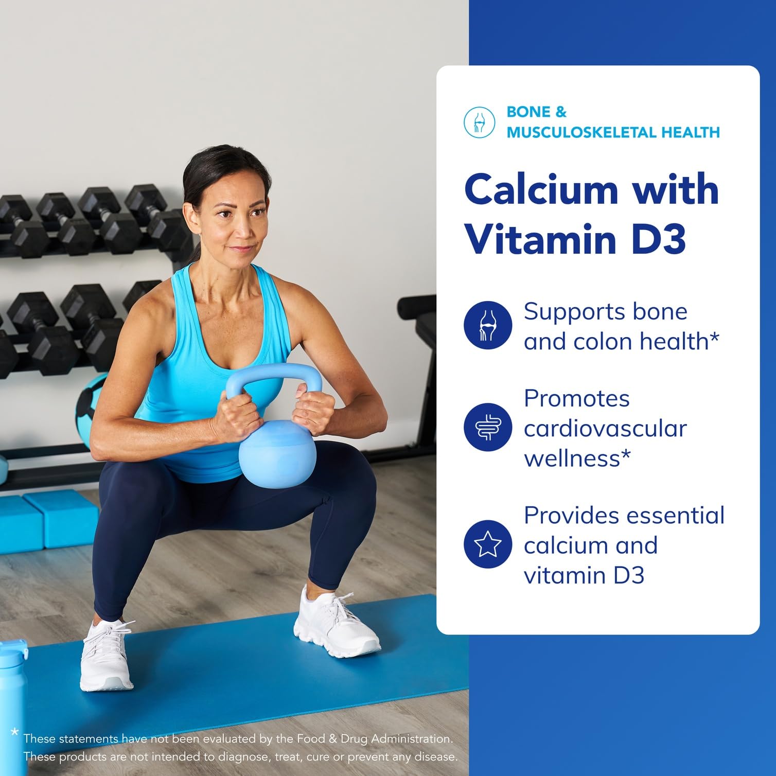 Pure Encapsulations Calcium with Vitamin D 450mg 90 capsules back view