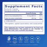 Pure Encapsulations Calcium with Vitamin D 450mg 90 capsules side view