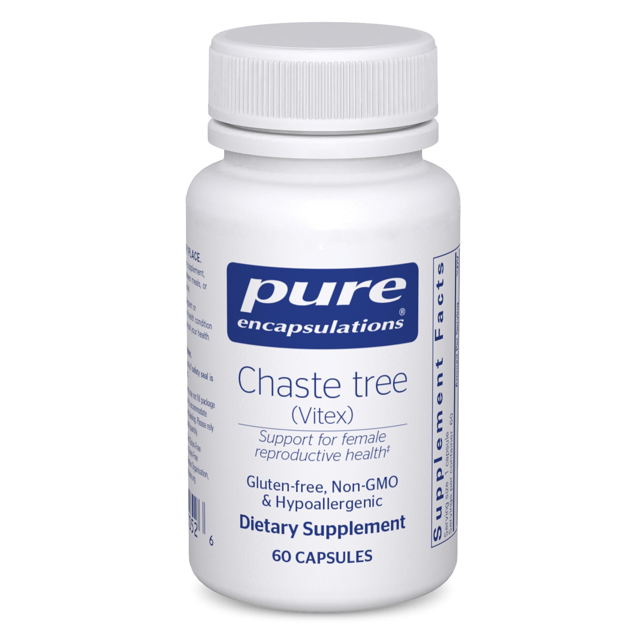Pure Encapsulations Chaste Tree 225 mg capsules front view