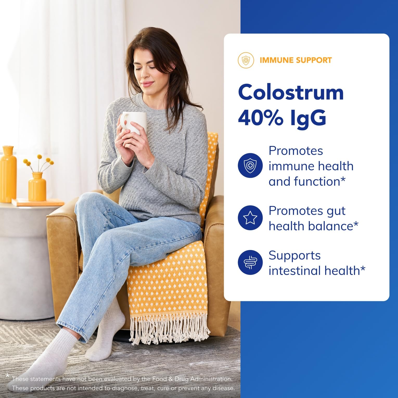 Pure Encapsulations Colostrum Capsules 900mg bottle with label