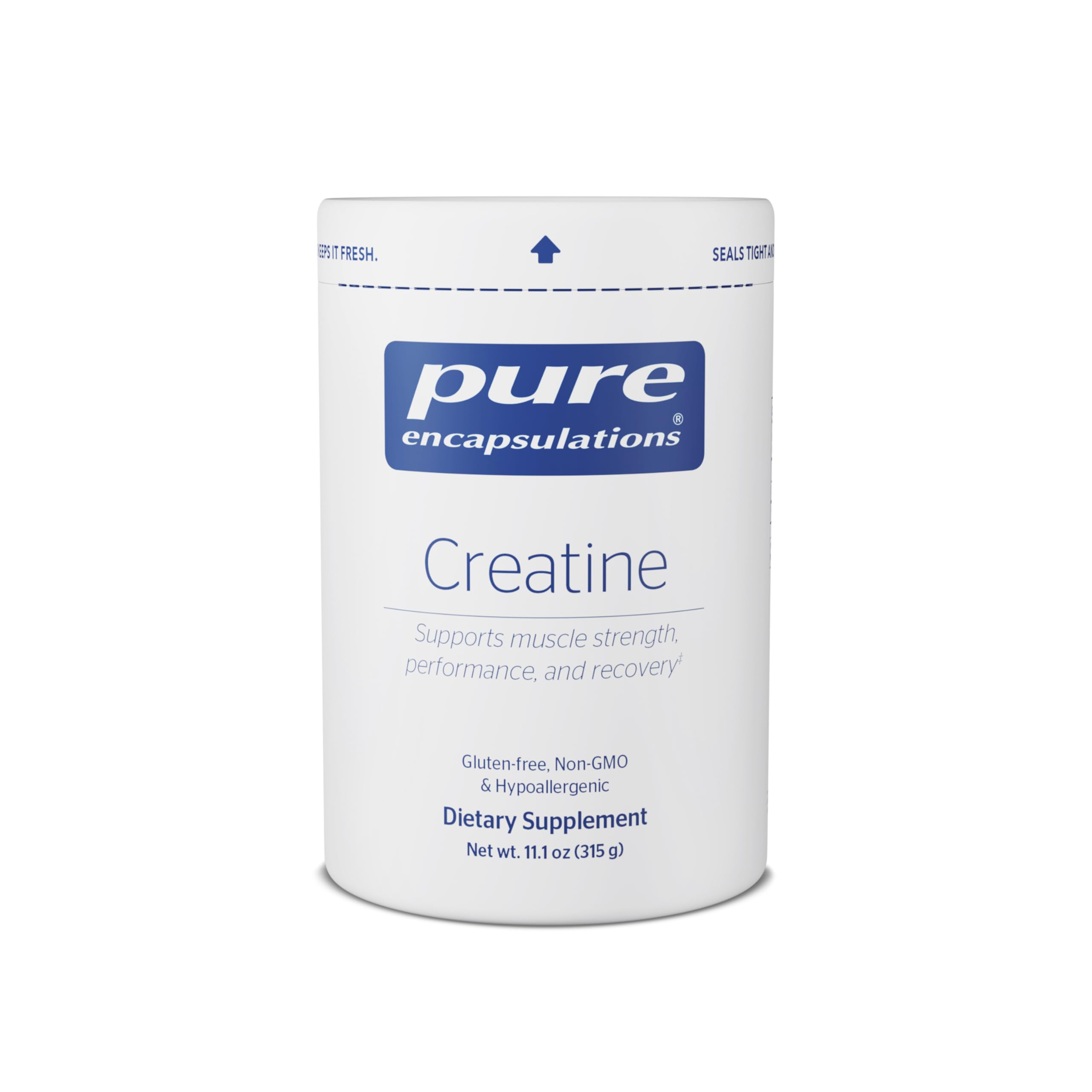 Pure Encapsulations Creatine Muscle Supplement 5g Powder front view