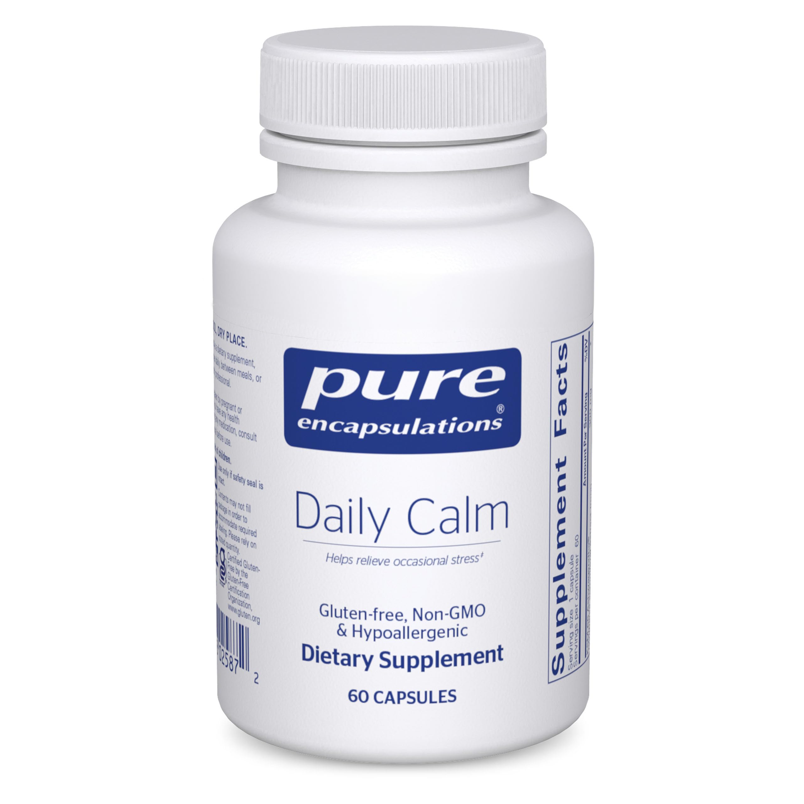 Pure Encapsulations Daily Calm Supplement bottle front view
