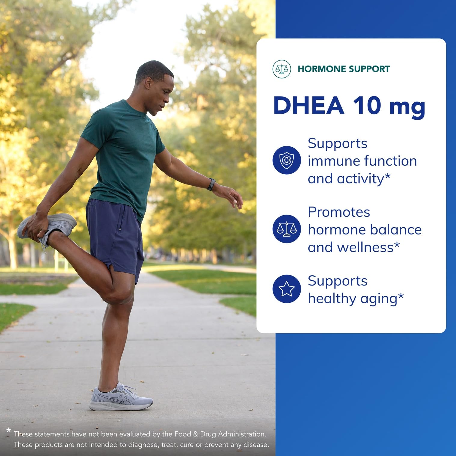 Pure Encapsulations DHEA Supplement 10mg vegetarian capsules on a table
