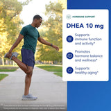 Pure Encapsulations DHEA Supplement 10mg vegetarian capsules on a table