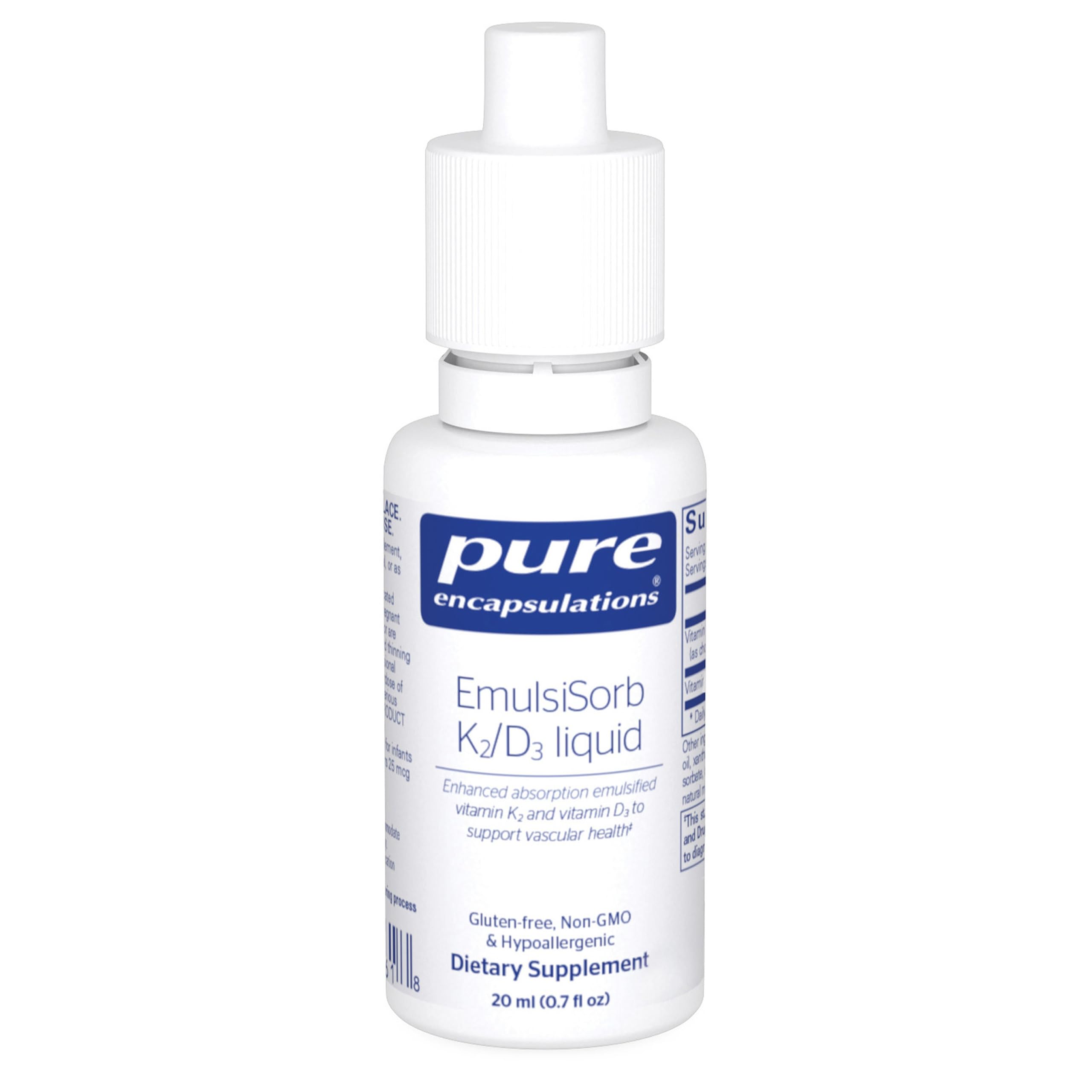 Pure Encapsulations EmulsiSorb K2/D3 Liquid front view