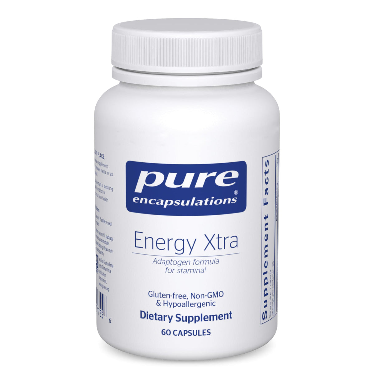 Pure Encapsulations Energy Xtra 60 capsules front view