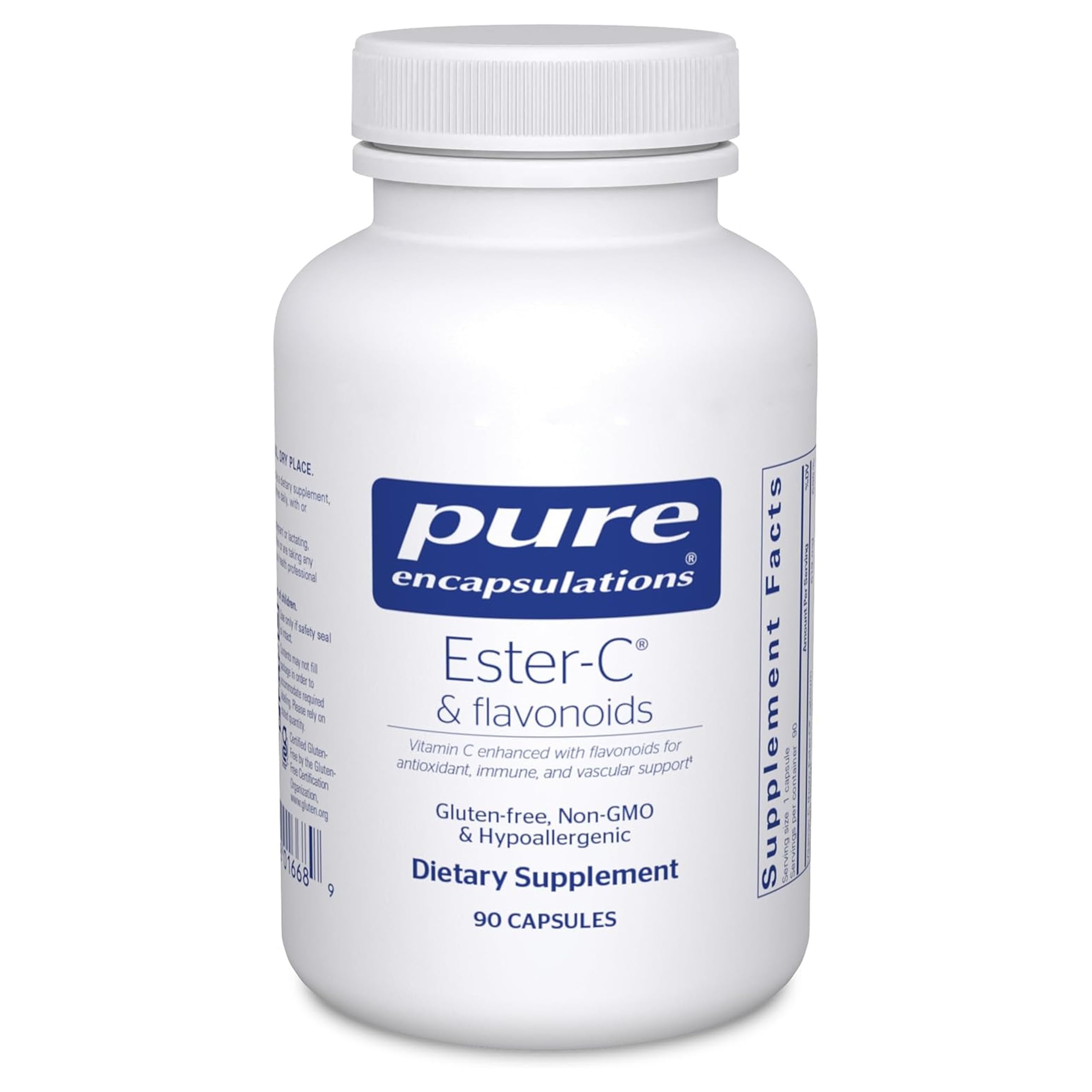 Pure Encapsulations Ester-C Vitamin C Supplement capsule bottle front view