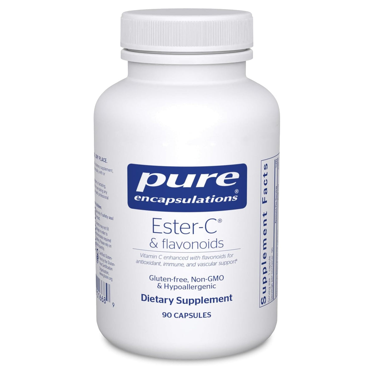 Pure Encapsulations Ester-C Vitamin C Supplement capsule bottle front view