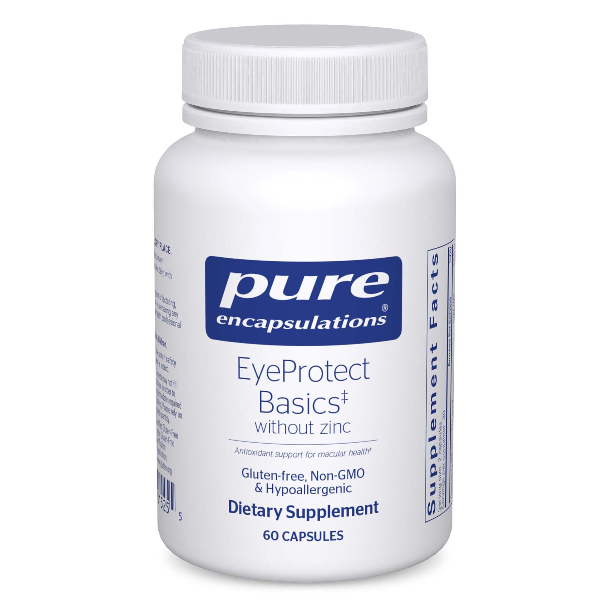 Pure Encapsulations EyeProtect Basics 68g supplement front view