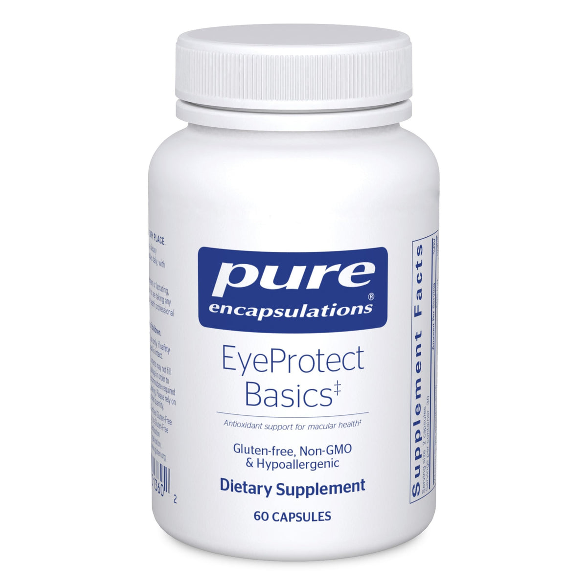 Pure Encapsulations EyeProtect Basics supplement bottle front view