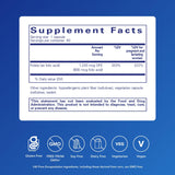 Pure Encapsulations Folic Acid 800 mcg supplement bottle side view
